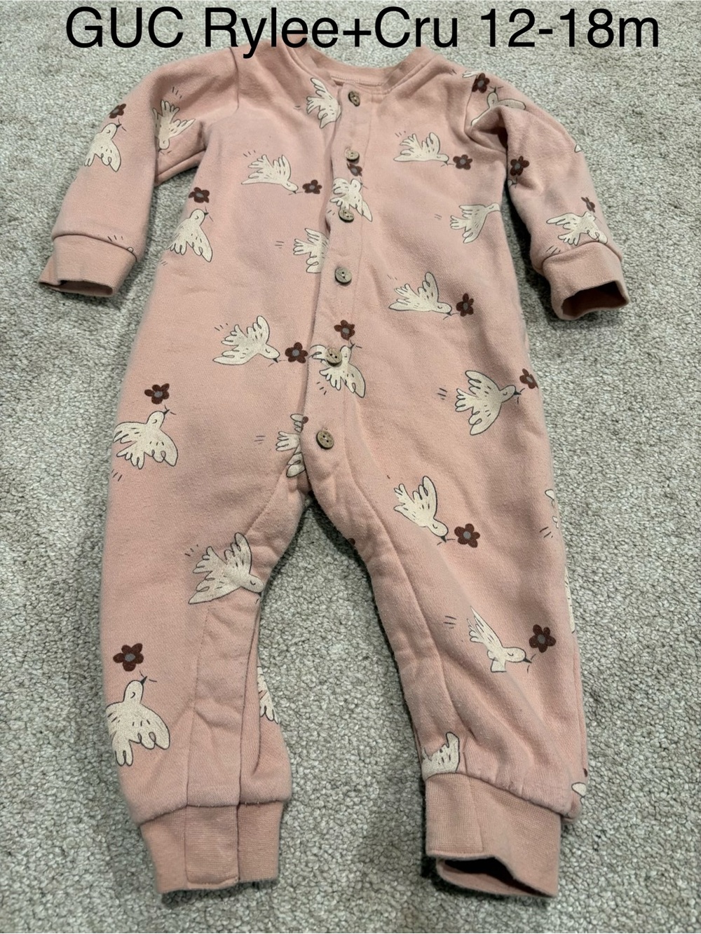 Rylee + Cru sweatshirt jumpsuit